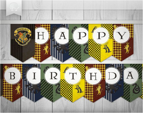 Happy 9th Birthday Banners Harry Potter Inspired Printables Quot Happy Birthday
