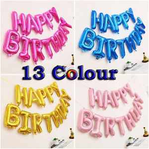 Happy Birthday Balloon Banner Uk Uk Banner Bunting Large Happy Birthday Self Inflating