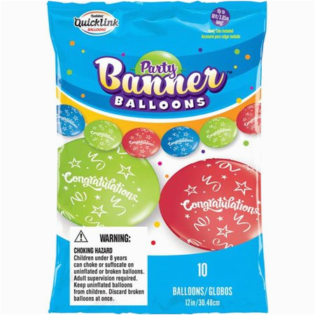 Happy Birthday Balloon Banner Walmart Pioneer Balloon Pbn11191bn Congrats Party Banner Balloons