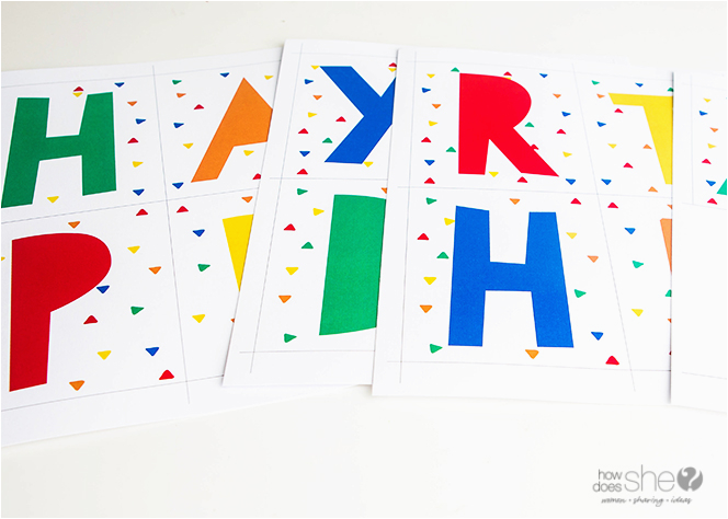 Happy Birthday Banner 99 Cent Store Happy Birthday Countdown Banner Printable