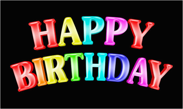 Happy Birthday Banner Black Background Best Happy Birthday Banner Stock Photos Pictures