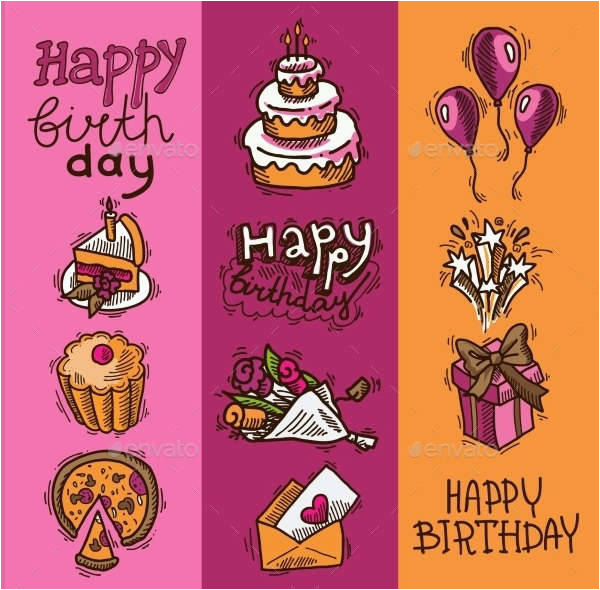 Happy Birthday Banner Design Vector Free Download 10 Birthday Banner Designs Design Trends Premium Psd