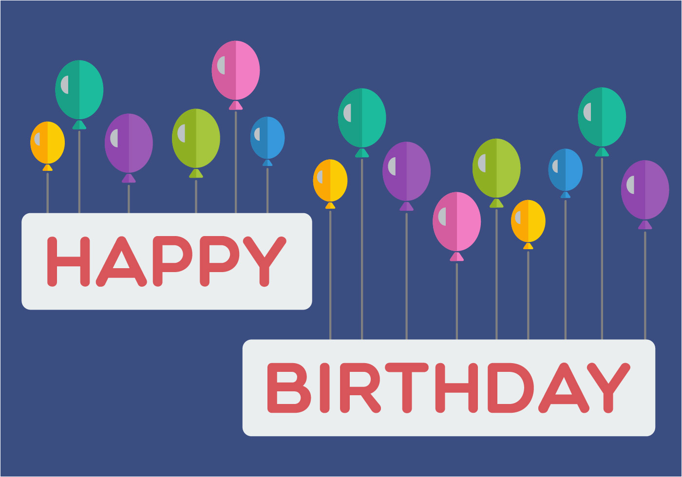 Happy Birthday Banner Inflatable Happy Birthday Balloon Banner Download Free Vector Art