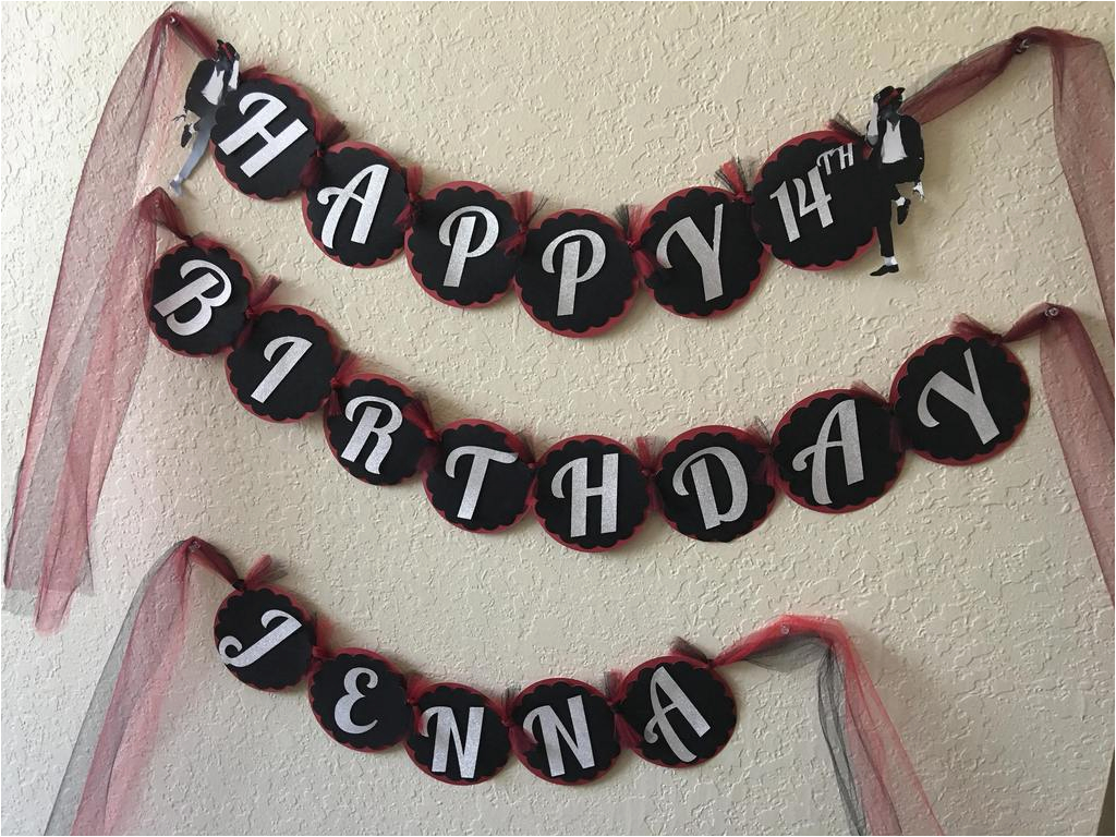 Happy Birthday Banner Michaels Michael Jackson Inspired Birthday Banner Michael Jackson