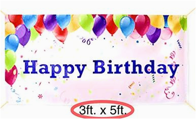 Happy Birthday Banner Reusable Happy Birthday Banner Party Decorations Vinyl Sign 4 Hole