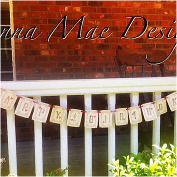 Happy Birthday Banner Rustic Rustic Happy Birthday Banner In Chocolate From