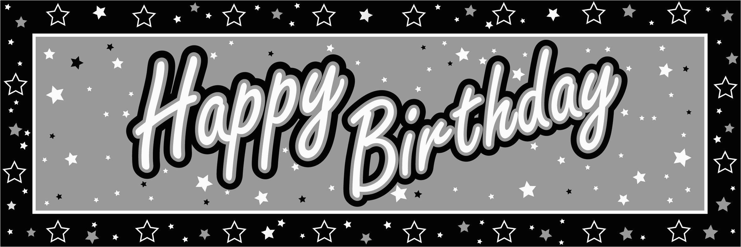 Happy Birthday Banner Template Black and White Happy Birthday Banner Clipart Black and White Cyberuse