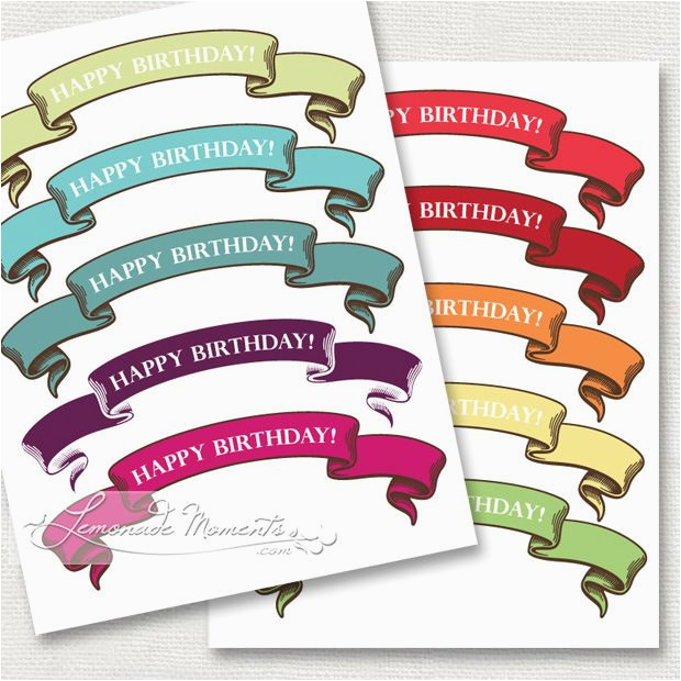 Happy Birthday Cake Banner Printable Free Cake Banner Printables Lemonade Moments Let 39 S