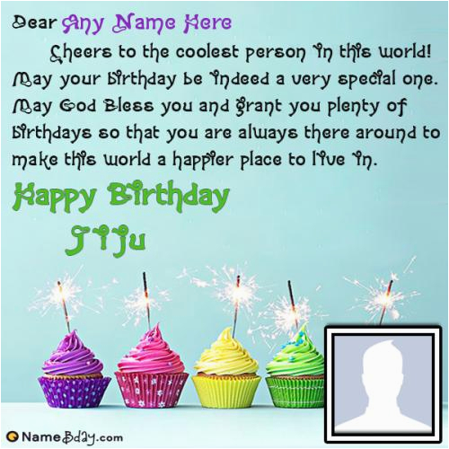 Happy Birthday Jiju Banner Create Happy Birthday Jiju Card with Name