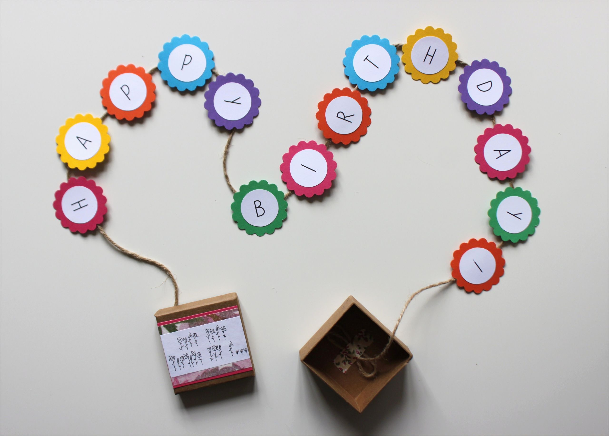 How to Make A Homemade Happy Birthday Banner Diy Happy Birthday Banner Box Shelley Makes