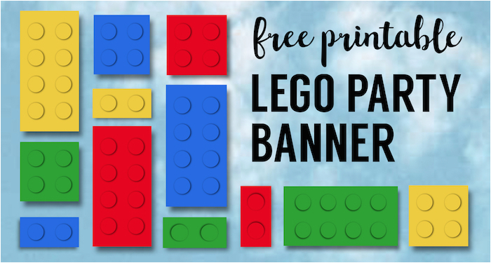 Lego Happy Birthday Banner Free Printable Lego Banner Lego Party Printables Paper Trail Design