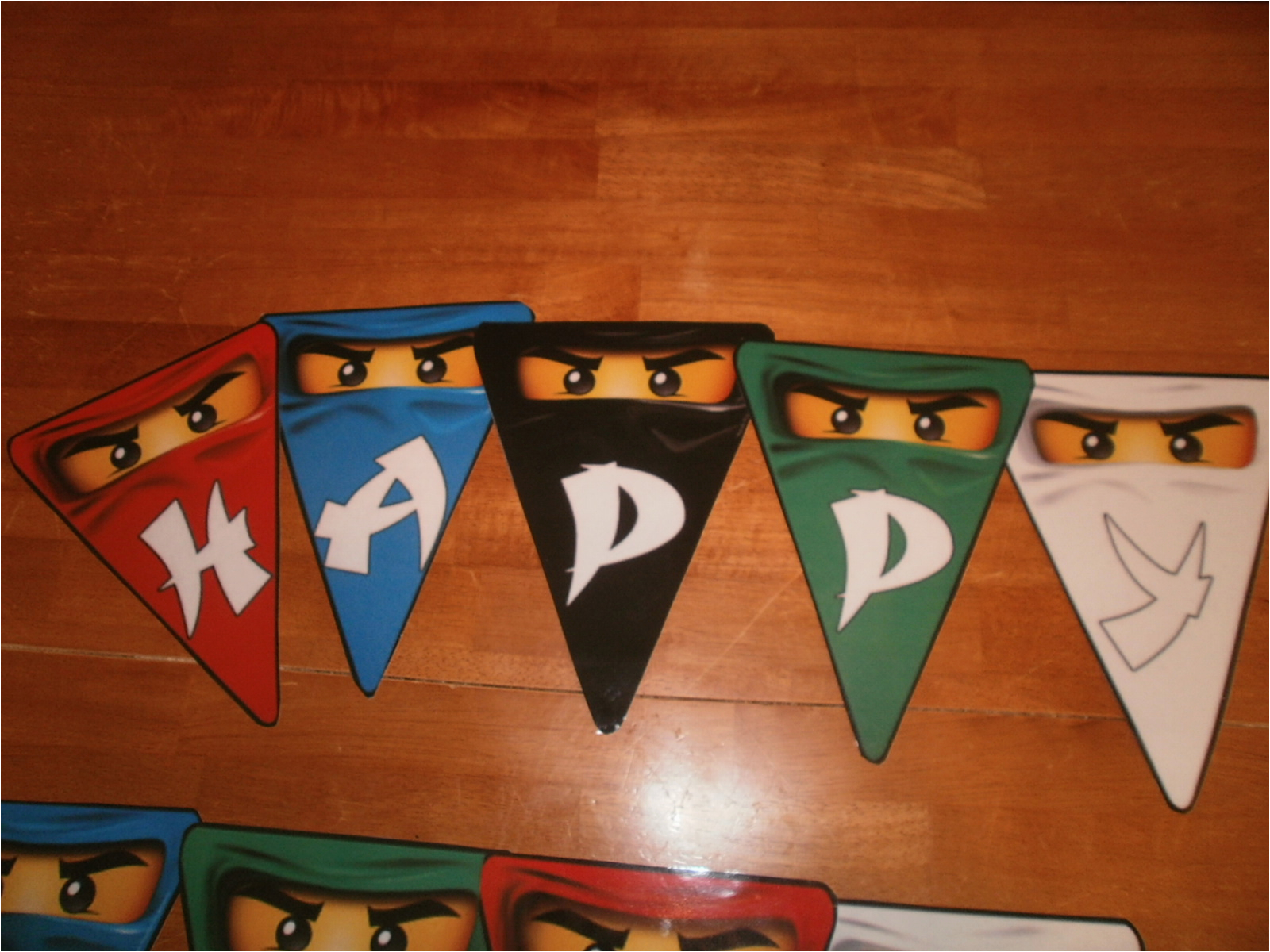 Lego Ninjago Happy Birthday Banner Little Sprouts by Lindsay Lego Ninjago Birthday Party