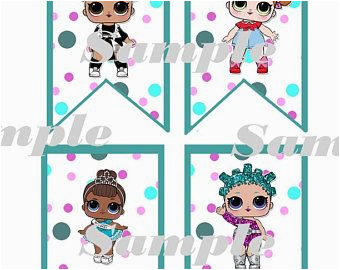 Lol Doll Happy Birthday Banner Lol Surprise Banner Happy Birthday Banner 13 Different