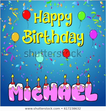 Michaels Happy Birthday Cake Banner Happy Birthday Paul Stock Vector 617238185 Shutterstock