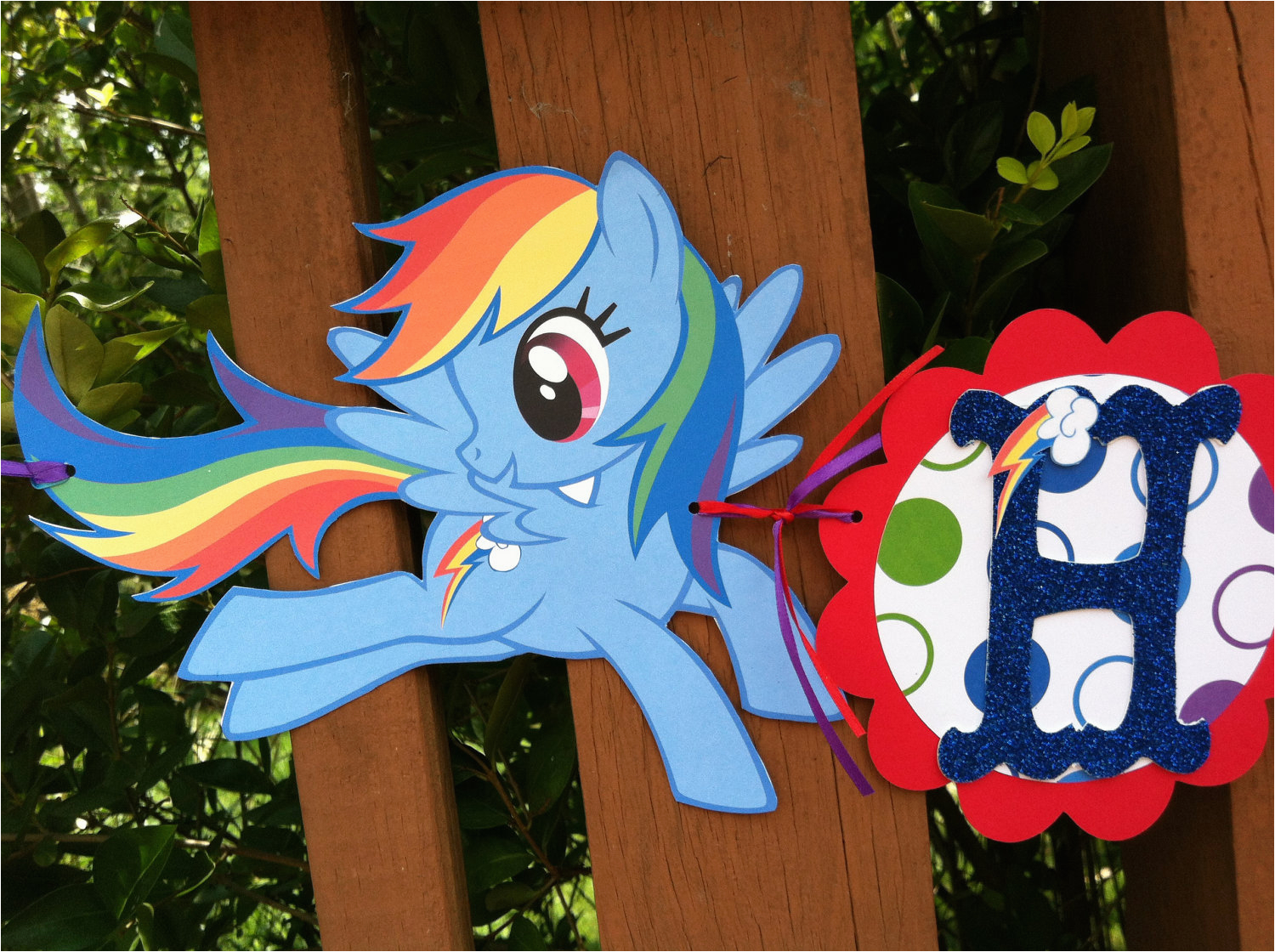 My Little Pony Happy Birthday Letter Banner Items Similar to My Little Pony Rainbow Dash Happy