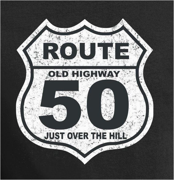 Over the Hill Birthday Gifts for Him 50th Birthday Gift 50 Years Old Over the Hill Shirt T