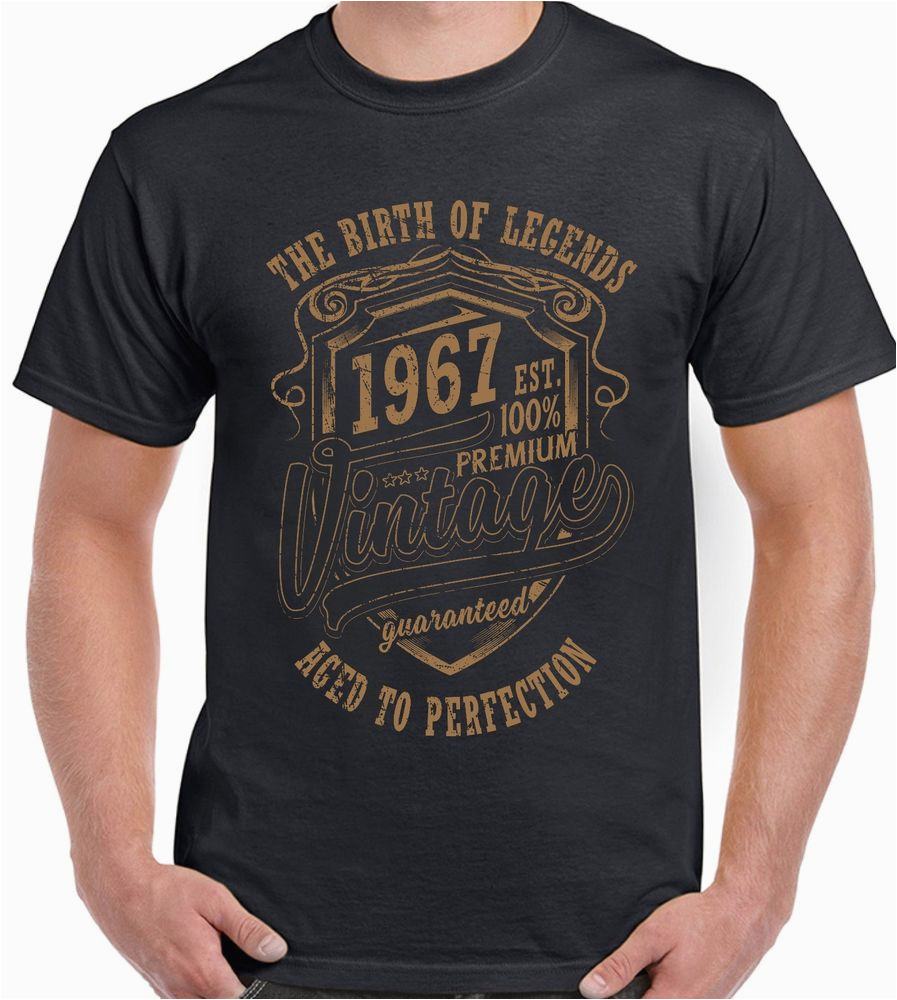 50 Year Old Birthday Gifts Man the Birth Of Legends 1967 50th Birthday Mens Funny T