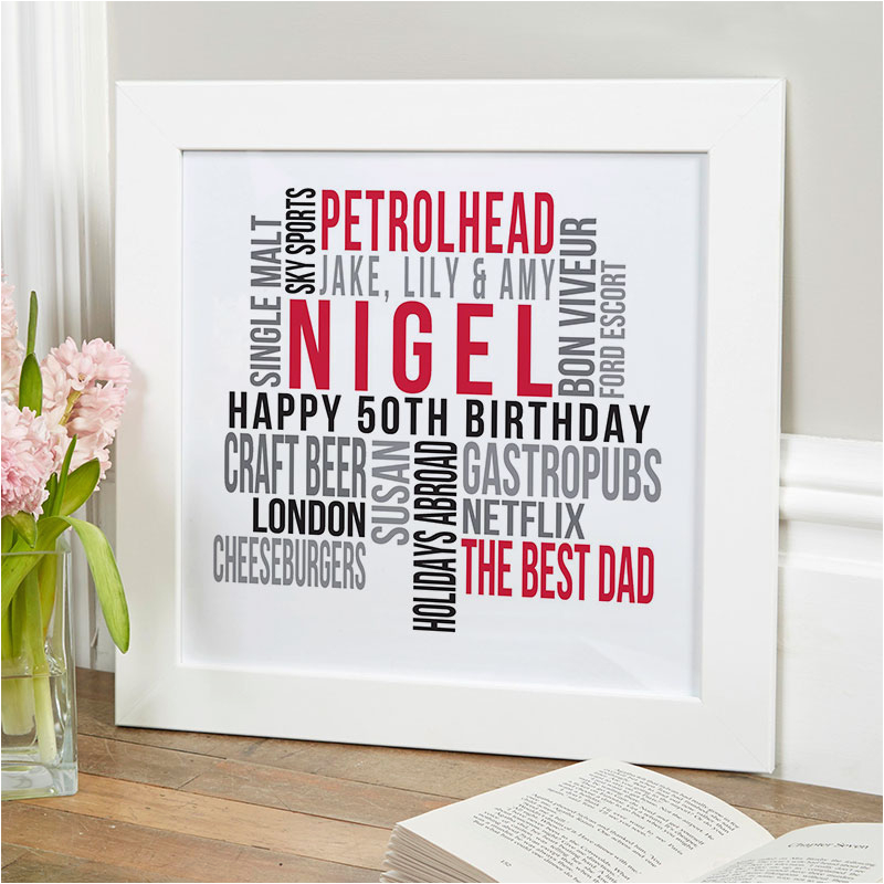 50th Birthday Gift Ideas for Him Uk 50th Birthday Gifts Present Ideas for Him Chatterbox Walls