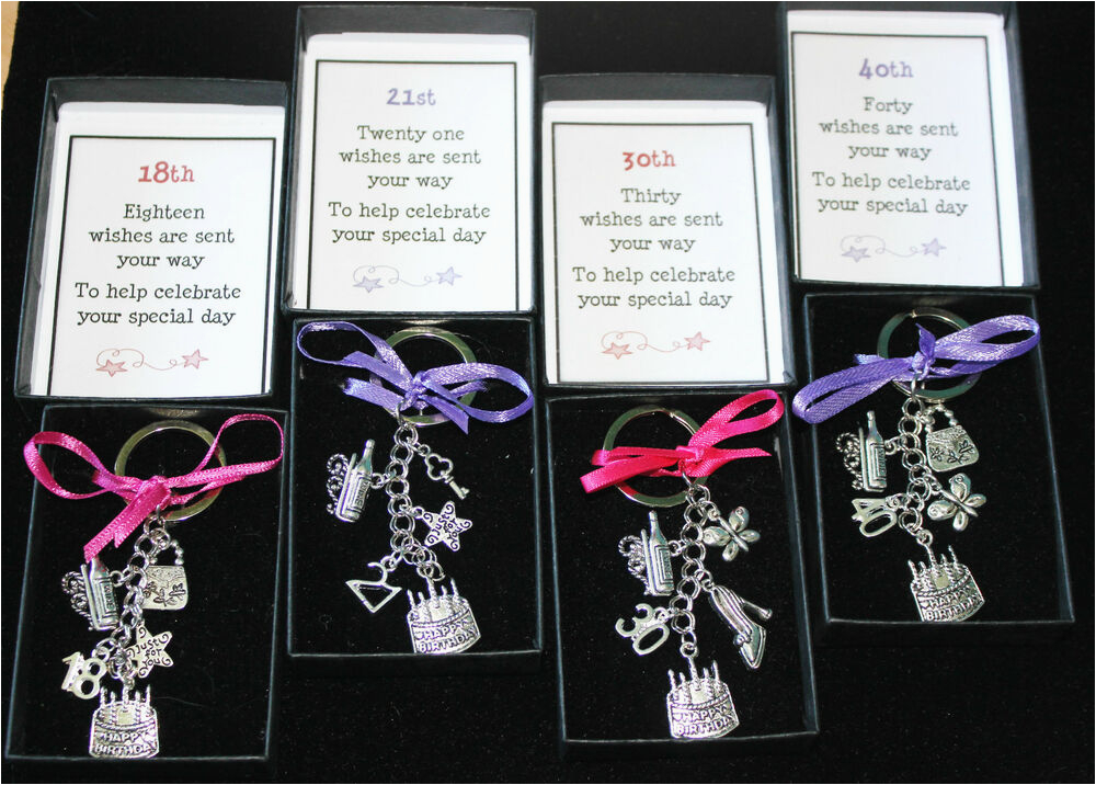 Birthday Gifts for 18th Male Keyring Keepsake Gift Happy Birthday 16th 18th 21st 30th