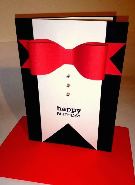 Birthday Ideas for Fiance Male Birthday Card Handmade Card for Him by Justacards On Etsy
