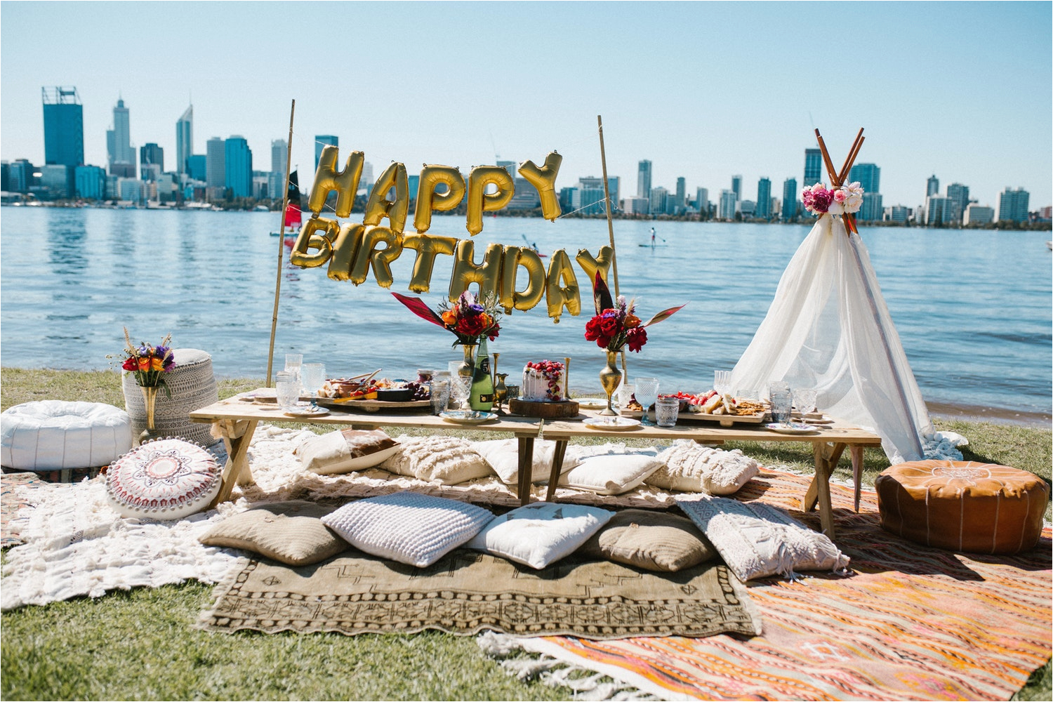 Birthday Ideas for Him Perth Bohemian Picnic Birthday Party Lenzo