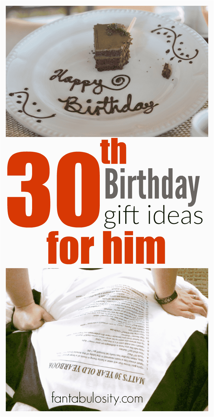 Exciting Birthday Gifts for Husband 30th Birthday Gift Ideas for Him Fantabulosity