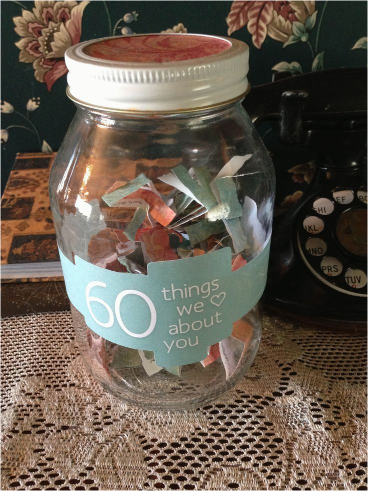 Ideas for 60th Birthday Present for Man 60 Things We Love About You 60th Birthday Gift Ideas for