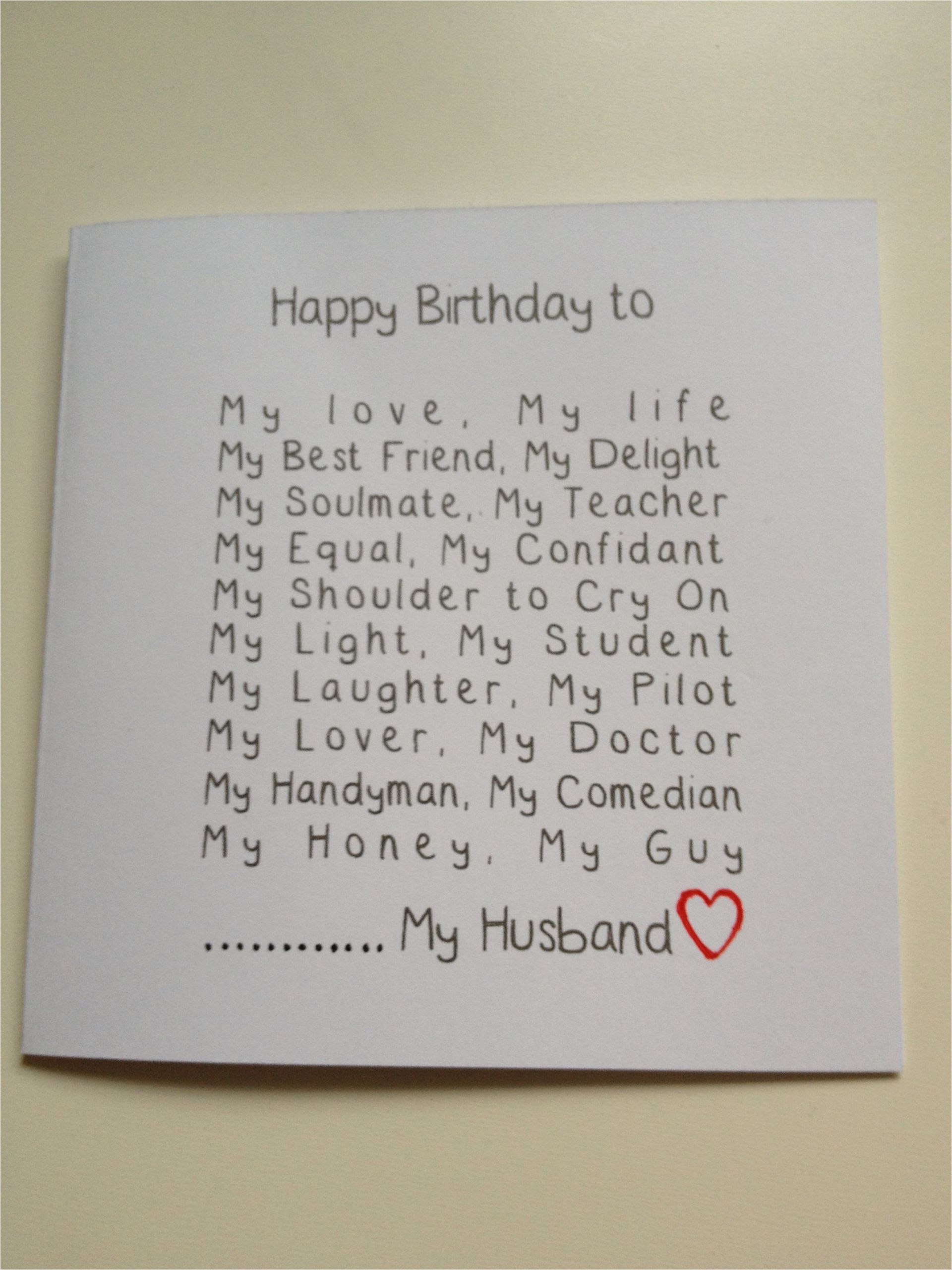 List Of Birthday Gifts for Husband Handmade Husband Birthday Card Funny Adam My Love