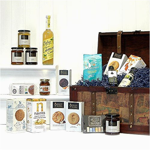 Luxury 21st Birthday Presents for Him Large Luxury Vintage organic Food Chest Hamper Luxury