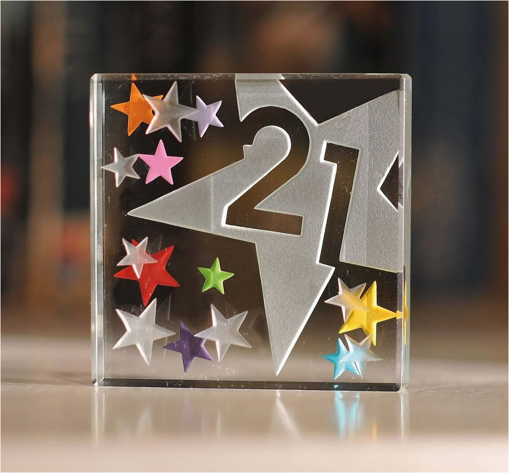 Popular Birthday Gifts for Him Happy 21st Birthday Gifts Idea Spaceform Glass Keepsake