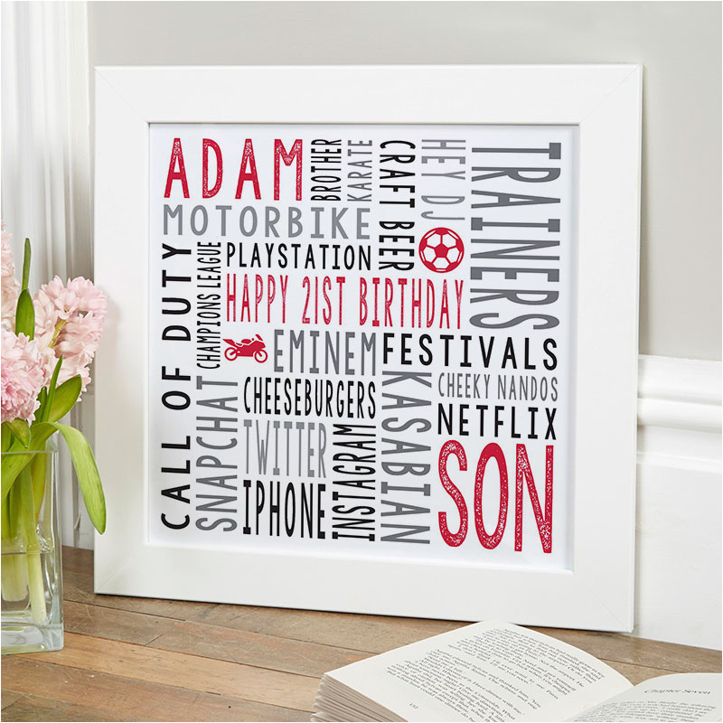 Traditional 21st Birthday Gifts for Him 21st Birthday Personalised Gifts for Him Chatterbox Walls