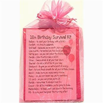 Unique 18th Birthday Gifts for Him 18th Birthday Gift Unique Survival Kit Hot Pink 18th