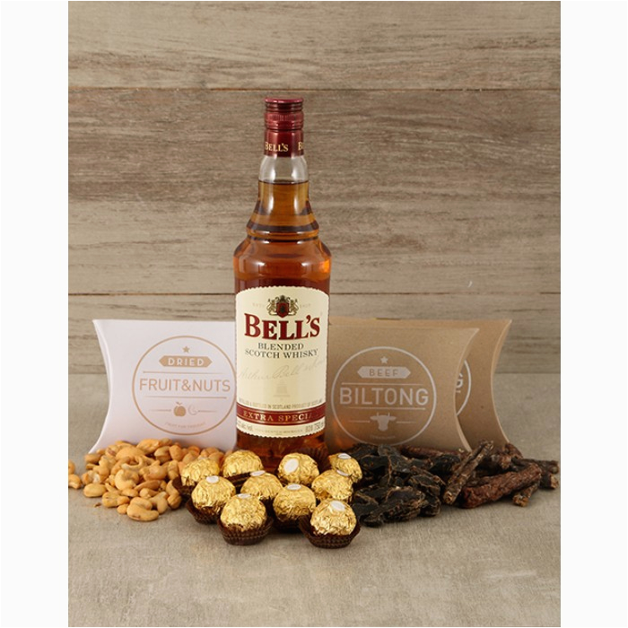 Unique Birthday Gifts for Him south Africa Whiskey Nuts Biltong Chocolate Hamper for whom the