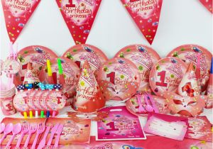 1 Year Old Birthday Party Decorations 2015 New 78pcs Pretty Girl 1 Year Old Kids Boys Birthday