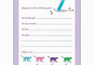 10 Year Old Boy Birthday Invitations 10 Childrens Birthday Party Invitations 7 Years Old Girl