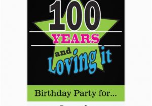 100 Birthday Invitation Cards 100 Year Old Birthday 5 Quot X 7 Quot Invitation Card Zazzle