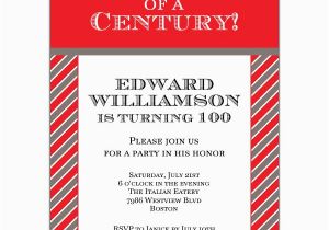 100 Birthday Invitation Cards Celebration Of A Century 100th Invitations Paperstyle