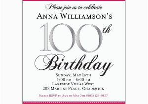 100 Birthday Invitation Wording 100th Birthday Invitation Wording First Birthday Invitations