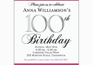 100 Birthday Invitation Wording 100th Birthday Invitation Wording First Birthday Invitations