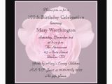100 Birthday Invitation Wording 100th Birthday Party Invitation Rose for 100th Zazzle