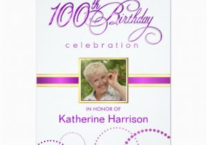 100 Birthday Invitation Wording 100th Birthday Party Invitations with Monogram Zazzle
