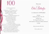 100 Birthday Invitation Wording Elsie Battaglia at Kevin Warnock