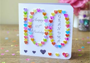 100th Birthday Card Ideas 100th Birthday Card Personalised Handmade 3d 39 100 39