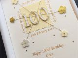100th Birthday Card Ideas Personalised 100th Birthday Card for Mum Grandma Nanny Nan