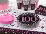 100th Birthday Party Ideas Decorations Pink Sparkling Celebration 100th Birthday Party Supplies