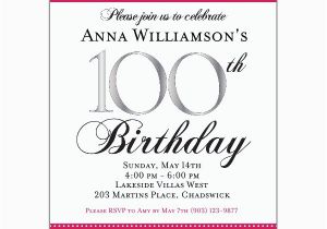 100th Birthday Party Invitation Wording 100th Birthday Invitation Wording First Birthday Invitations