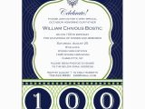 100th Birthday Party Invitation Wording Celebrate His Century 100th Birthday Invitations Paperstyle