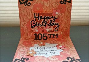 105th Birthday Card Altered Scrapbooking Happy 105th Birthday Agnes