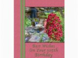 105th Birthday Card Birthday 105th Bougainvillea Birds Waterfall Card Zazzle