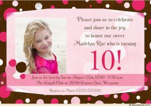 10th Birthday Party Invitation Wording Ideas 10th Birthday Invitation Wording A Birthday Cake